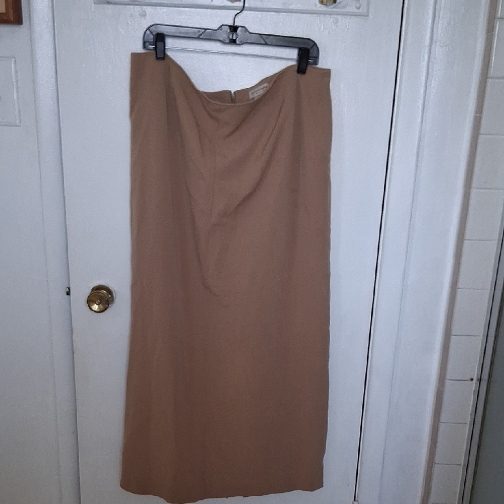 Apostrophe Classic Brown Pencil Skirt